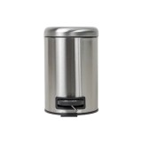Cos menajer, FOXMAG24, capacitate 3 litri din inox, cu pedala