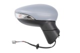 Oglinda usa exterioara Ford Fiesta (Ja8), 01.2013-12.2017, partea Dreapta, reglare electrica; grunduit; incalzit; sticla asferica; geam cromat; cu Lu