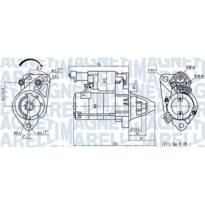 Electromotor Honda Civic Ix Sedan (Fb) 09.11-12.16, Civic 8 Hatchback (Fn Fk) 09.05-12.12, Civic 8 Sedan (Fd Fa) 09.05-05.13, Fr-V (Be) 08.04-, 1.8 ( foto