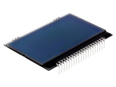 Afișaj LCD Grafic 128x64 FSTN Negativ Negru 55x43mm PIN 20