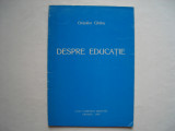 Despre educatie - Onisfor Ghibu