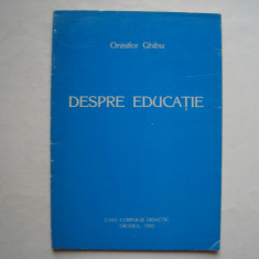 Despre educatie - Onisfor Ghibu