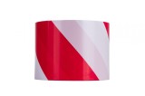 Banda de avertizare, rosu / alb, 100 m x 75 mm, Geko G01827