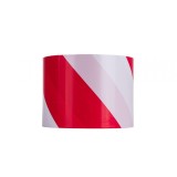Banda de avertizare, rosu / alb, 100 m x 75 mm, Geko G01827