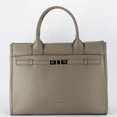 Geanta taupe deschis mare David Jones CM7736 17 foto