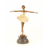 Balerina-statueta din bronz pe un soclu din marmura BG-11, Nuduri