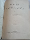 Dictionar macedo-roman,de I.Dalametra,1906, cartea romaneasca
