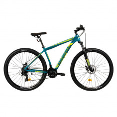 Bicicleta MTB Colinelli COL25, Marimea L, 29 inch, Verde, Schimbator Shimano ST-EF500 EZ-FIRE PLUS, foto