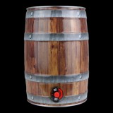 5L keg cu robinet, aspect de lemn