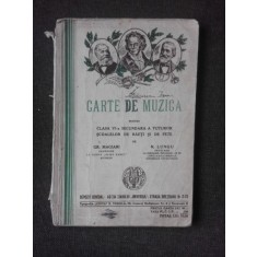 CARTE DE MUZICA PENTRU CLASA VI-A SECUNDARA A TUTUROR SCOALELOR DE BAIETI SI DE FETE - GR. MAGIARI