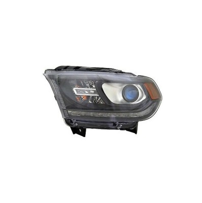 Far Dodge Durango, 2016-, TYC, fata, partea stanga, cu &amp;amp;#39; lumina de zi&amp;amp;#39; tip LED; Tip=USA; tip bec HB3+PY27/7W; manual; negru; Omologare: SAE; foto