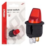 &Icirc;ntrerupător basculant cu iluminare roșie 20A 12V AMIO-04438