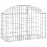 Cumpara ieftin Cos gabion arcuit, 100x50x60/80 cm, fier galvanizat