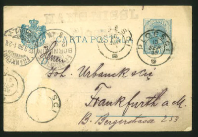 Carte poștală circulată 1898 foto