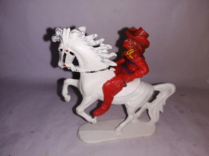 bnk jc Jean Hoeffler - Cowboy calare cu bici - rosu