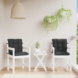vidaXL Set de perne pentru scaun cu spătar joasă 2 pcs Melanj negru 4002400