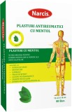 Cumpara ieftin Plasturi antireumatici cu MENTOL, 12 cm x 18 cm, Narcis, 50 buc