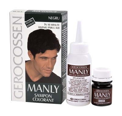Sampon colorant men negru 25ml foto