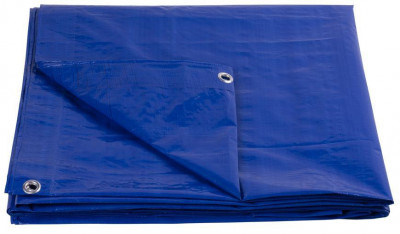 Tarpaulin Standard 10x15, 80 g/m2, albastru foto