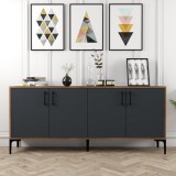 Cumpara ieftin Consola Kiev Walnut-Antracit