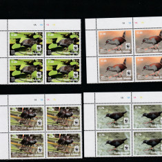 Cook Islands 2014-Fauna,WWF,Pasari,serie (partea I) 4 val.bloc 4dant.,colt coala