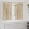 Draperie cu perdele 2 pcs Crem 140 x 140 cm Catifea
