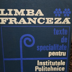 Ion Climer - Limba franceza - Texte de specialitate pentru Institutele Politehnice, vol. III (editia 1968)