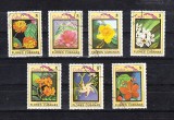 M2 TS3 6 - Timbre foarte vechi - Cuba - flori exotice, Flora, Stampilat