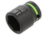 Cap tubular HEX 18mm 3/8 30mm cu impact IMPAKTOR 6-puncte