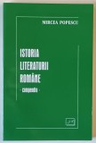 ISTORIA LITERATURII ROMANE , COMPENDIU de MIRCEA POPESCU , 2001 *EDITIE BILINGVA