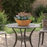 Ghiveci pentru Grădină - 35x35x15 cm din Oțel Rezistent la Intemperii