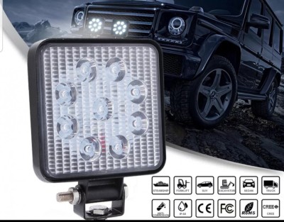 proiector led 12v-24v alb 6000k foto