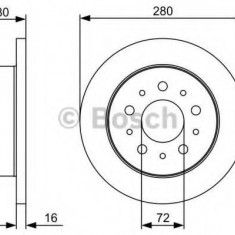 Disc frana PEUGEOT BOXER bus (2006 - 2016) BOSCH 0 986 479 C10