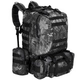 Rucsac militar pentru drumetie, impermeabil, ultra usor, 50litri, gri Household NewTrend
