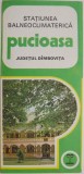 Pliant Statiunea Balneoclimaterica Pucioasa, Dambovita - Ghid Turistic, Harta Ilustrata