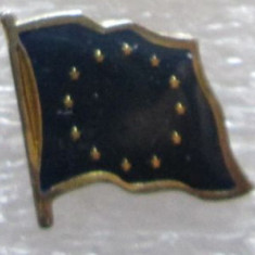 Insigna, pin - drapel U.E.