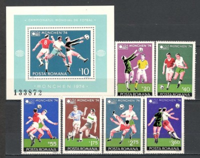 Romania.1974 C.M. de fotbal MUNCHEN TR.396 foto