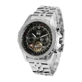 Ceas Bărbați Jaragar 070 Argintiu Mecanic &ndash; Design Luxury, Funcții Multiple, Afișaj Săptăm&acirc;nal, Rezistent la Apă 3ATM