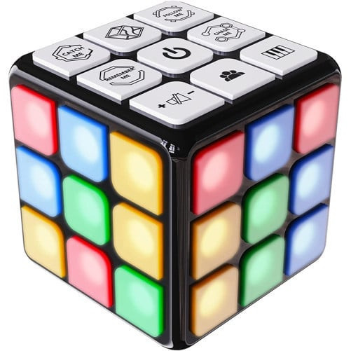 Cub Rubik interactiv iUni 3002A, 7 Moduri de Joc, Led-uri Multicolore, Multiplayer