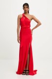 Answear Lab rochie culoarea rosu, maxi, evazată