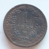 Austria 1 kreuzer 1858 M Franz Iosif