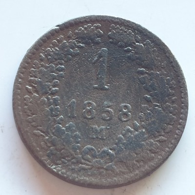 Austria 1 kreuzer 1858 M Franz Iosif foto