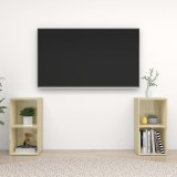 Dulapuri TV 2 buc., stejar Sonoma,72x35x36,5 cm, lemn prelucrat