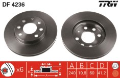 TRW DF4236 Disc frana foto