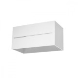 Lămpi De Perete Lobo Alb Aluminiu 2 Becuri Dreptunghiulare Moderne De Interior