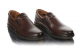 Pantofi barbati din piele naturala Dr.Jells-0324-F308-M, 40 - 42, Maro