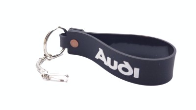 Breloc chei auto din Softpvc tip Audi 100x20mm foto