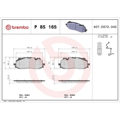 Placute frana Audi A3 Sedan (8ys, A3 Sportback (8ya, A4 Allroad B9 (8wh, A4 B9 (8w2, A4 B9 Avant (8w5, A5 (F53, A5 Convertible (F57, A5 Sportback (F5