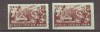 ROMANIA 1949, LP 256 + 256a - 23 AUGUST, dantelat si nedantelat, MNH, Nestampilat