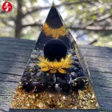 PIRAMIDĂ DIN ORGONIT &quot;OBSIDIAN&quot; | PROTECȚIE | ELIMINAREA FRICILOR